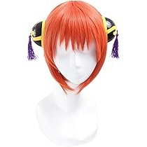 銀魂　神楽　衣装＋ウィッグ＋髪飾り　コスプレ　M Amazon.co.jp: 銀魂神楽コスプレウィッグ30センチ11.81インチ